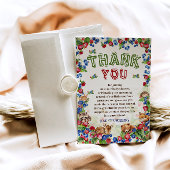 かわいい動物植物性ベリー自然赤ちゃんシャワー サンキューカード