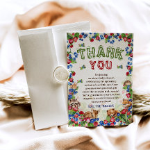 かわいい動物植物性ベリー自然赤ちゃんシャワー