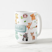 かわいい動物漫画キッズ コーヒーマグカップ (正面右)