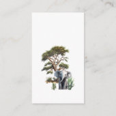 かわいい動物男女兼用おむつラッフルカード エンクロージャーカード (裏面)