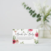 かわいい動物茶パーティー赤ちゃんシャワーベビー本 エンクロージャーカード (スタンド正面)