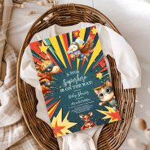 かわいい動物達のヒーロー！ベイビーシャワー