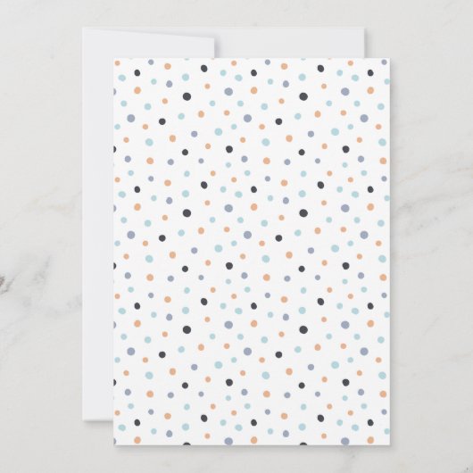 かわいい動物電車の誕生日パーティーへの招待 招待状 (裏面)