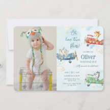 かわいい動物飛行機アドベンチャータイムフライ誕生日