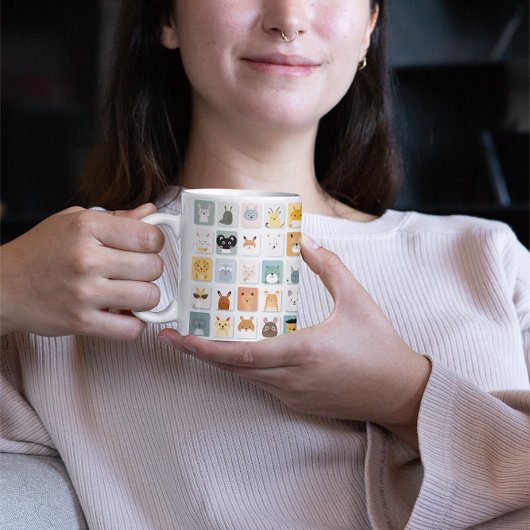 かわいい動物4コーヒーマグ コーヒーマグカップ