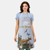かわいい動物 エプロン (着用した状態)