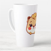 かわいい動物 カフェラテマグ (左アングル)