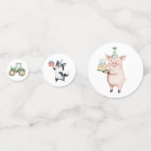 かわいい動物 コンフェッティ (正面)