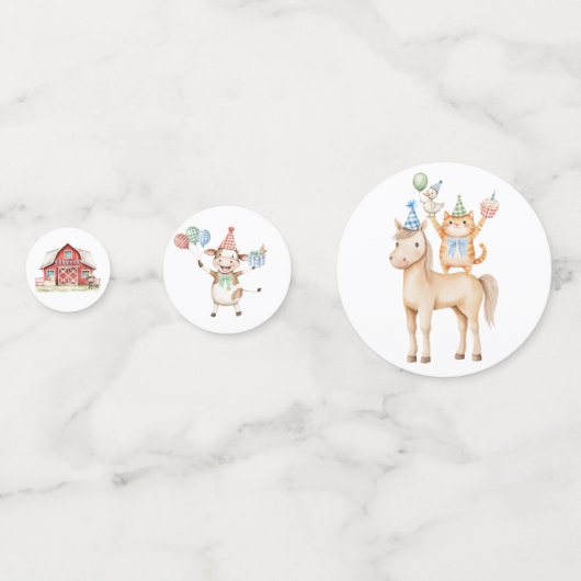 かわいい動物 コンフェッティ (裏面)