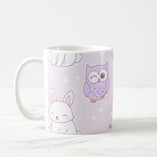 かわいい動物 コーヒーマグカップ (左)