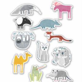 かわいい動物 シール