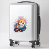 かわいい動物 シール (スーツケース)