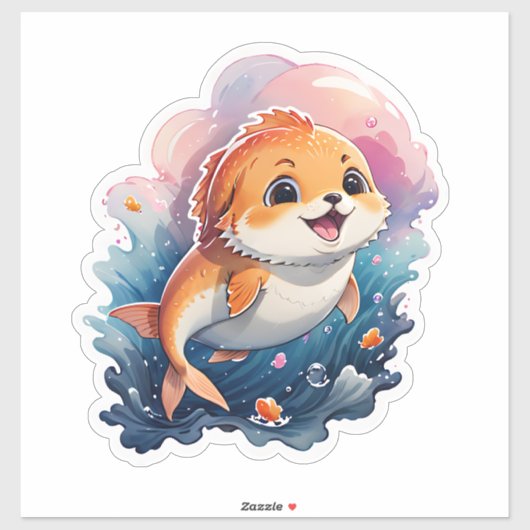 かわいい動物 シール (シート)