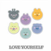 かわいい動物 シール (正面)