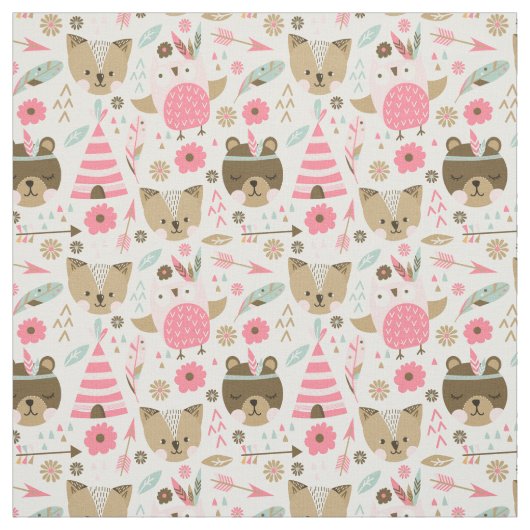 かわいい動物 ファブリック (見本)