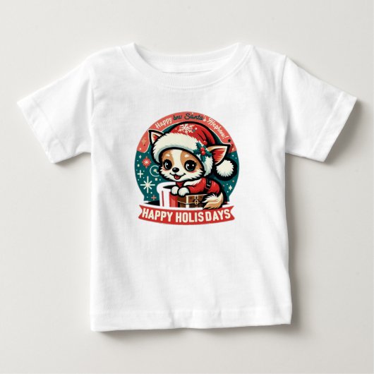 かわいい動物 ベビーTシャツ (正面)