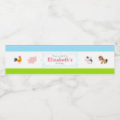 かわいい動物 ペットボトルラベル (シングルラベル)