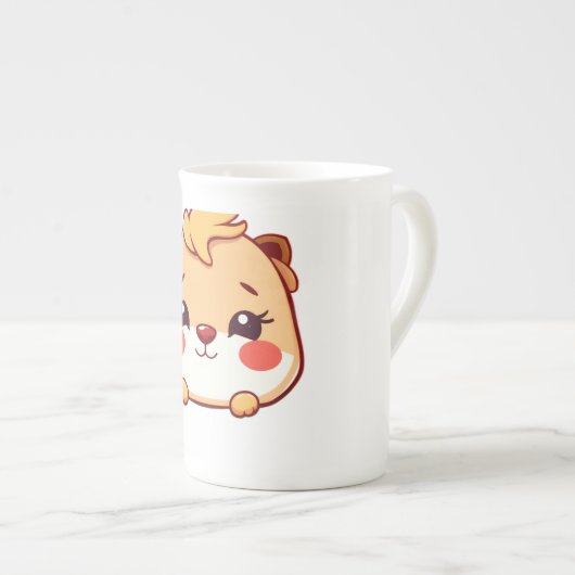 かわいい動物 ボーンチャイナマグカップ (正面右)