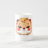 かわいい動物 ボーンチャイナマグカップ (正面)