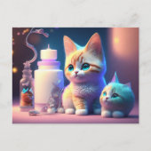 かわいい動物，ポストクロッシング ポストカード (正面)