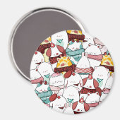 かわいい動物 マグネット (正面/裏面)