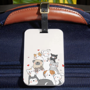 かわいい動物 ラゲッジタグ