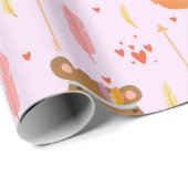 かわいい動物 ラッピングペーパー (ロールコーナー)