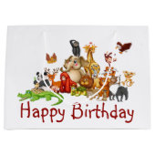 かわいい動物 ラージペーパーバッグ (正面)