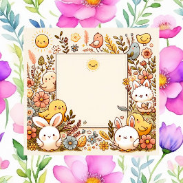 かわいい動物，春, ポストイット