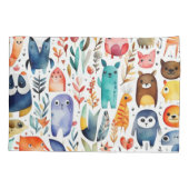 かわいい動物 枕カバー (裏面)