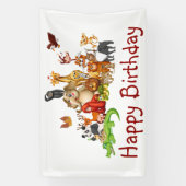 かわいい動物 横断幕 (縦)