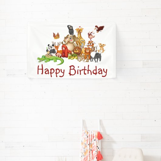 かわいい動物 横断幕 (インサイチュ)