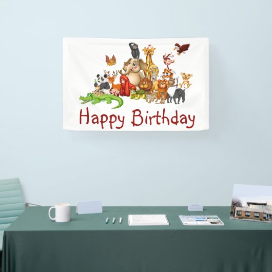 かわいい動物 横断幕 (トレードショー)