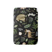 かわいい動物：水彩手描き。 バスマット (正面縦)