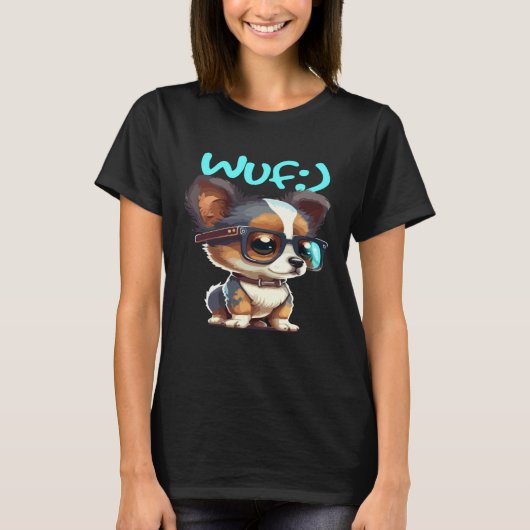 かわいい動物 犬 猫 フクロウ キツネ 1 Tシャツ (正面)