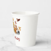 かわいい動物 紙コップ (左)