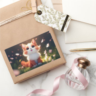 かわいい動物#0001 長方形シール