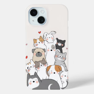 かわいい動物 iPhone 15ケース