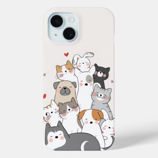 かわいい動物 Case-Mate iPhoneケース (裏面)