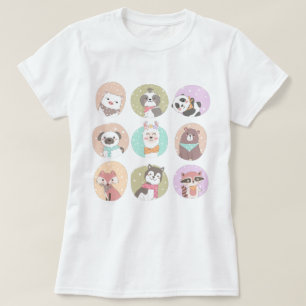 かわいい動物 Tシャツ
