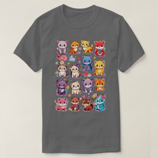 かわいい動物 Tシャツ (デザイン正面)
