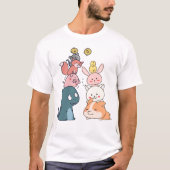 かわいい動物 Tシャツ (正面)