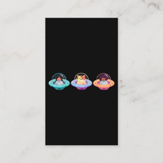 かわいい動物UFO 名刺 (正面)
