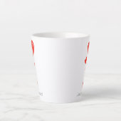 かわいい化学ママ愛ポーション科学者 カフェラテマグ (正面)