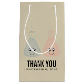 かわいい化学結婚の抱き枕 スモールペーパーバッグ (正面)