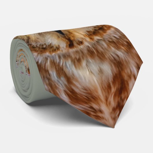 かわいい北のこぎりフクロウ ネクタイ (ロール)