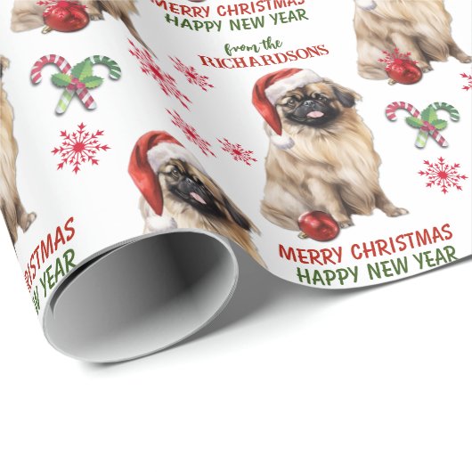 かわいい北京のクリスマス ラッピングペーパー (ロールコーナー)