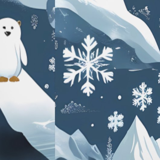 かわいい北極の友達のパターンはむき取りとスティック 壁紙 (縫い目)