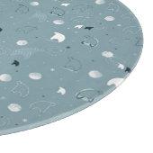 かわいい北極を表示するパターン カッティングボード (角)