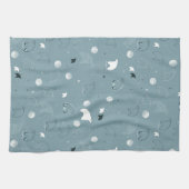 かわいい北極を表示するパターン キッチンタオル (横)